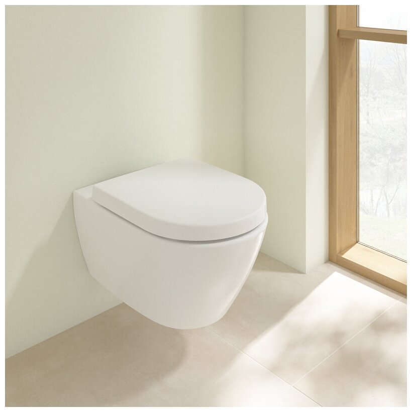 Унитаз подвесной Villeroy & Boch Subway 2.0 5614 R0R1 alpin - фото №9