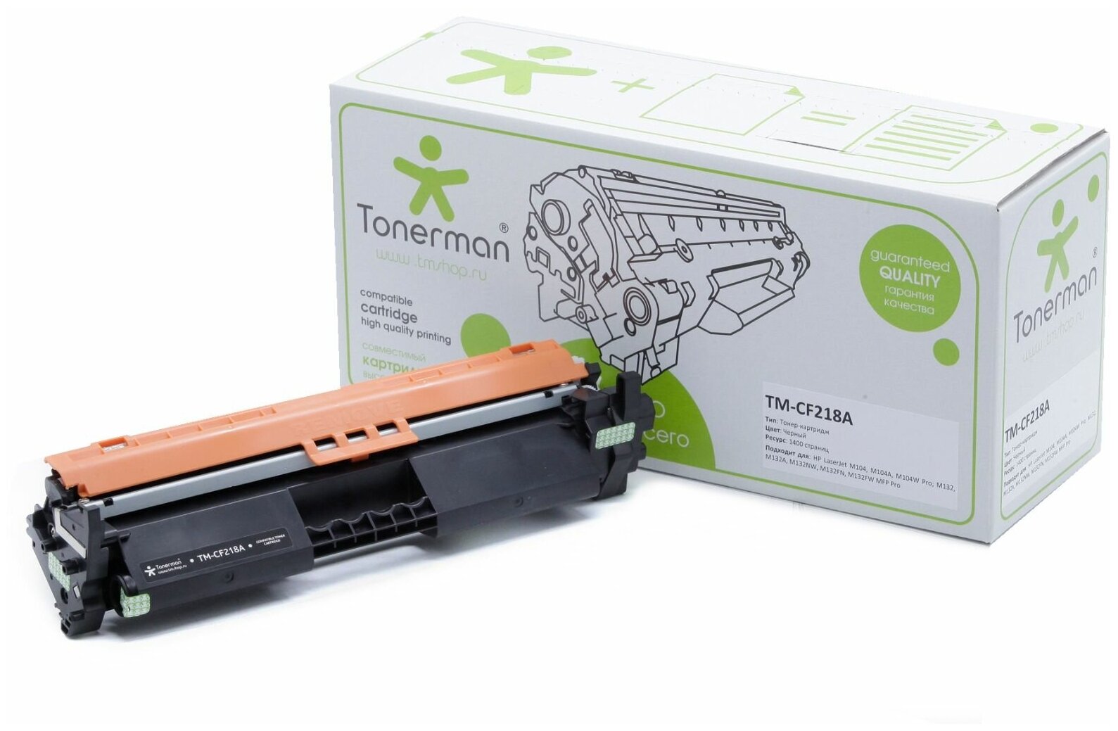 Картридж Tonerman CF218A для HP LaserJet LJ M104, M104A, M104W Pro; M132, M132A, M132NW, M132FN, M132FW MFP Pro