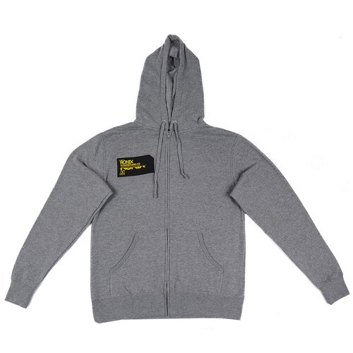 фото Толстовка ronix digital zip up hoody grey/black/yellow, размер l