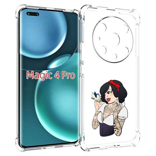 Чехол MyPads принцесса-тату женский для Honor Magic4 Pro / Magic4 Ultimate задняя-панель-накладка-бампер