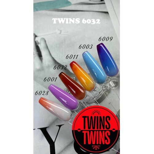 Термо Акригель Lakres Twins 6032, 15 гр, двухцветный гель лак