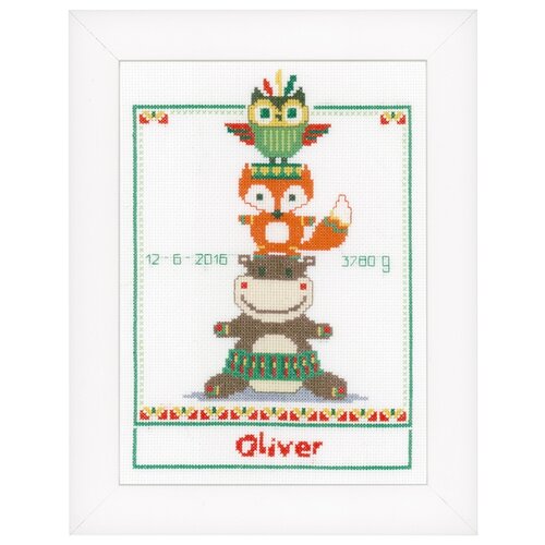 фото Набор для вышивания пирамида из животных vervaco