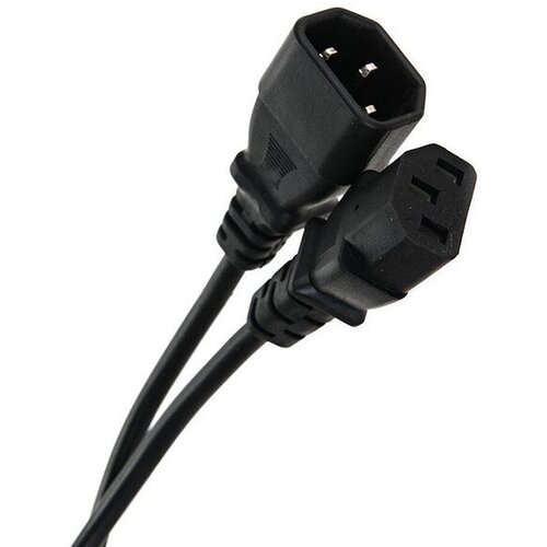кабель монитор компьютер 220v ups Кабель UPS(m) - UPS(f) TELECOM TE001-CU0.75, 3.0м, 7.0A, 220В, цвет: чёрный