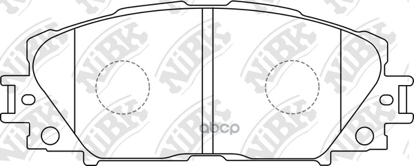 Колодки Торм. Пер. NiBK арт. PN1508