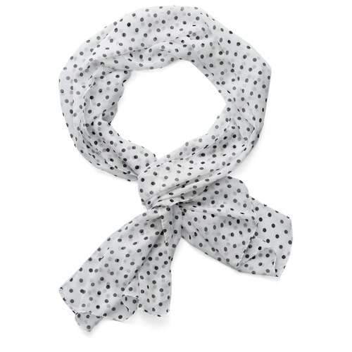 фото Шарф "моя прекрасная леди" nothing shop (белый; черный) 155 х 51 см