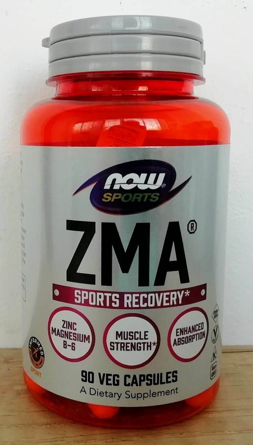 NOW Foods, Sports, ZMA, восстановление после физической активности, 90 капсул