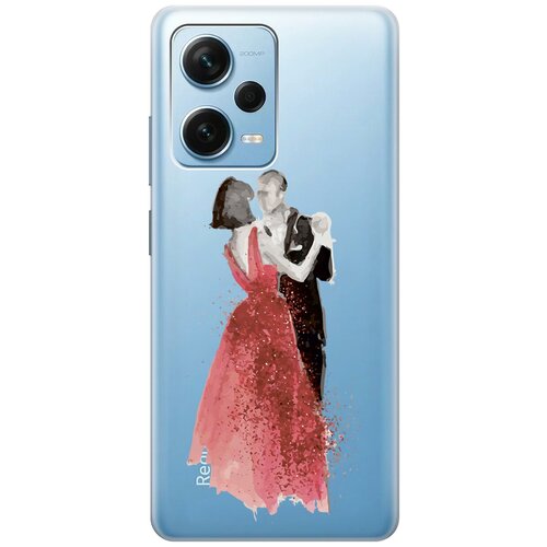 Силиконовый чехол с принтом Dancing Couple для Xiaomi Redmi Note 12 Pro / Note 12 Pro+ / Note 12 Explorer Edition силиконовый чехол на xiaomi redmi note 12 pro note 12 pro note 12 explorer edition silky touch premium с принтом coffee love w зеленый