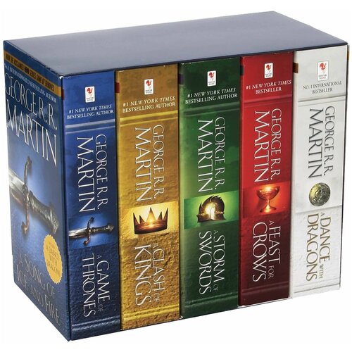 Game of Thrones 5 book set, полный комплект, Song of Ice and Fire Series