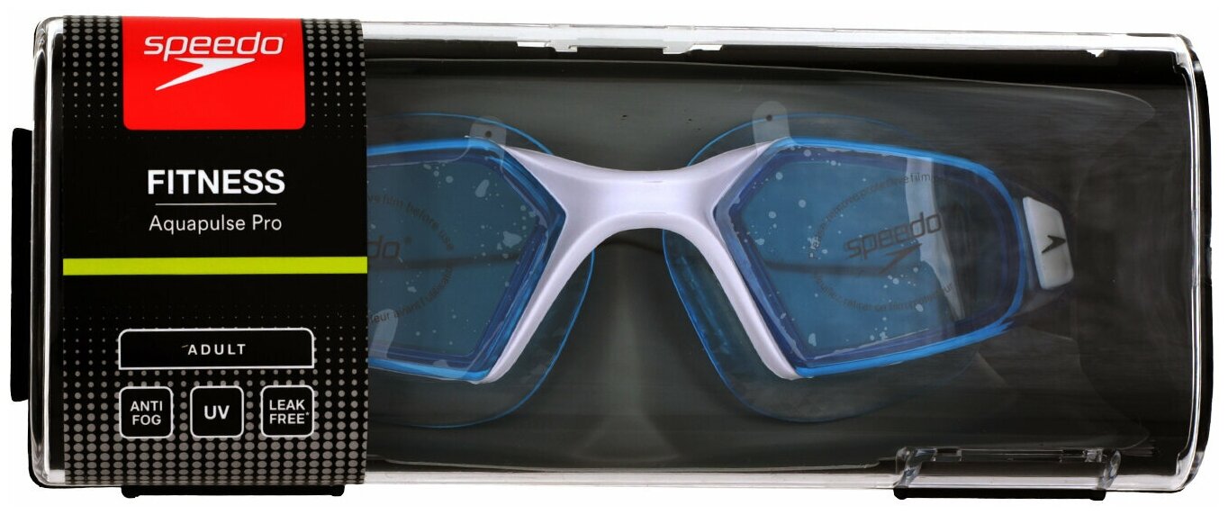 Очки для плавания Speedo Aquapulse Pro, Голубой, размер Без размера - фото №5