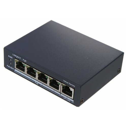 Коммутатор HIKVISION 4PORT 1000M POE DS-3E0505P-E/M, синий