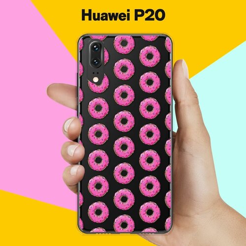 Силиконовый чехол на Huawei P20 Пончики / для Хуавей П20