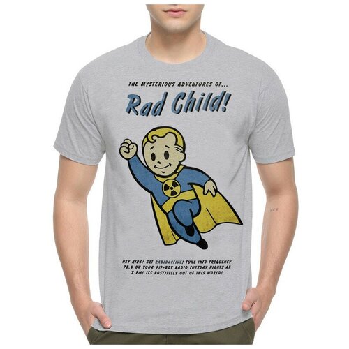 Футболка с принтом Игра Fallout / Vault Boy / Волт-Бой / Мужская Белая S