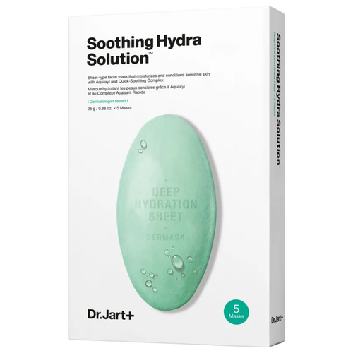 Dr.Jart+ Успокаивающая тканевая маска с алоэ вера Soothing Hydra Solution Mask 5 шт.