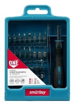 Отвертка Smartbuy ONE Tools с набором насадок 32 предмета CR-V арт. SBT-SCBS-32P1