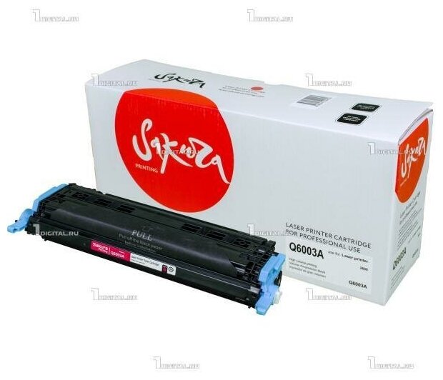 Картридж SAKURA Q6003A (124A) пурпурный для HP LaserJet 1600/2600/2605/CM1015MFP/CM1017MFP (2К) (SAQ6003A)