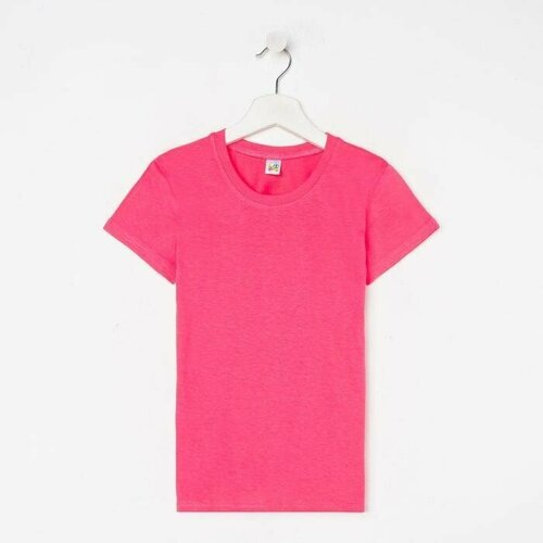 Футболка BABY Style, размер 34, белый, розовый футболка у размер 64 122 128 розовый