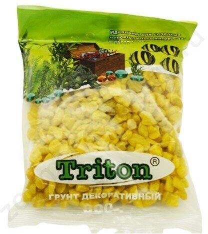 фото Грунт Triton блестящий "желтый крупный" 800 гр