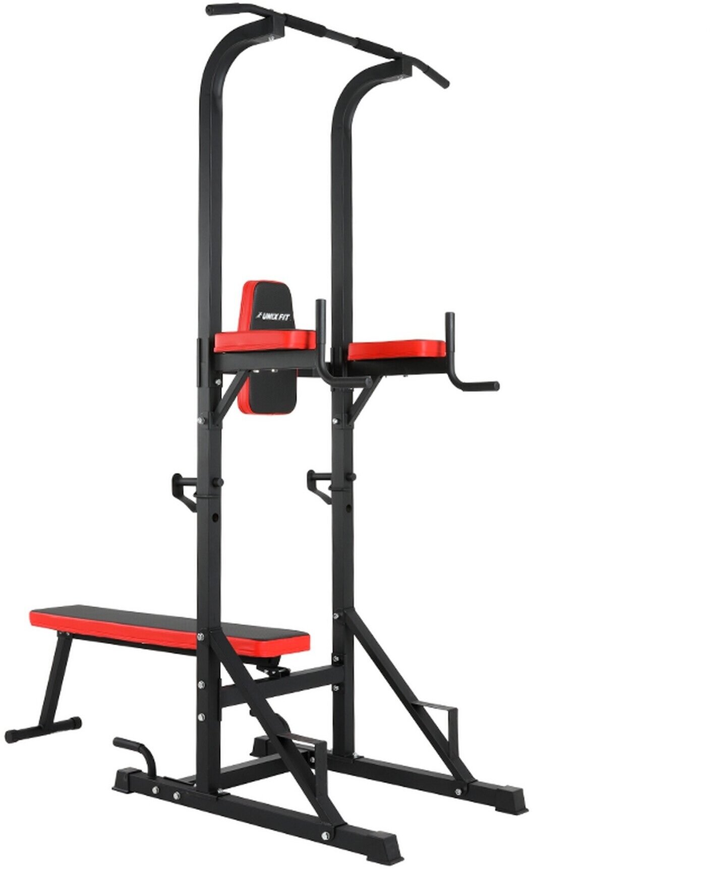 UNIX Fit Турник-пресс-брусья со скамьей UNIX Fit POWER TOWER 120P