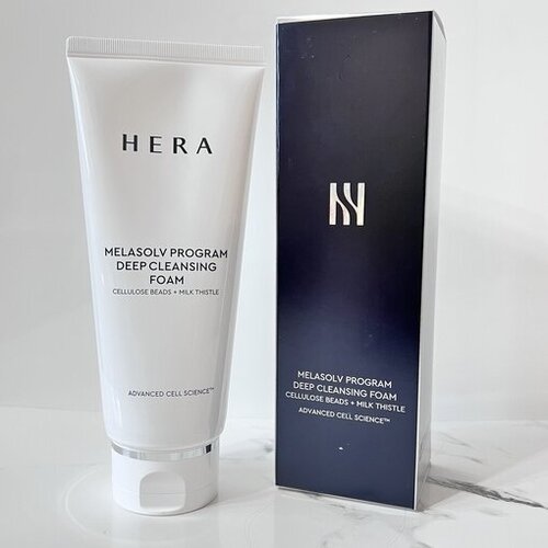 Hera Нежная пенка для осветления кожи с расторопшей (200гр) Melasolv Program Deep Cleansing Foam