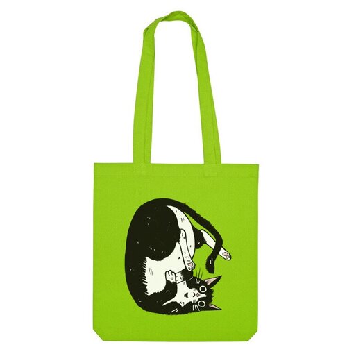 фото Сумка «пушистый повелитель» (зеленое яблоко) us basic