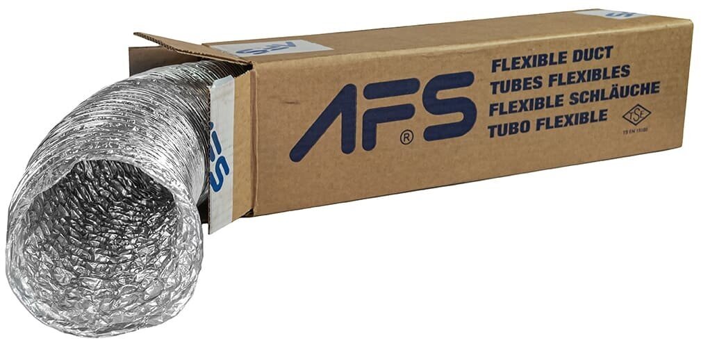 AFS Воздуховод гибкий неизолированный AFS ALUAFS.70 (203/10м) - фотография № 6