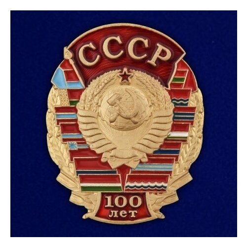 Значок к 100-летию СССР