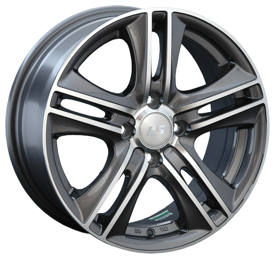 Диски LS Wheels 191 8,0x18 5x112 D66.6 ET40 цвет GMF (темно-серый,полировка)