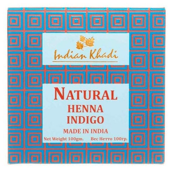 Натуральная хна для волос (henna) Индиго Indian Khadi | Индиан Кади 100г