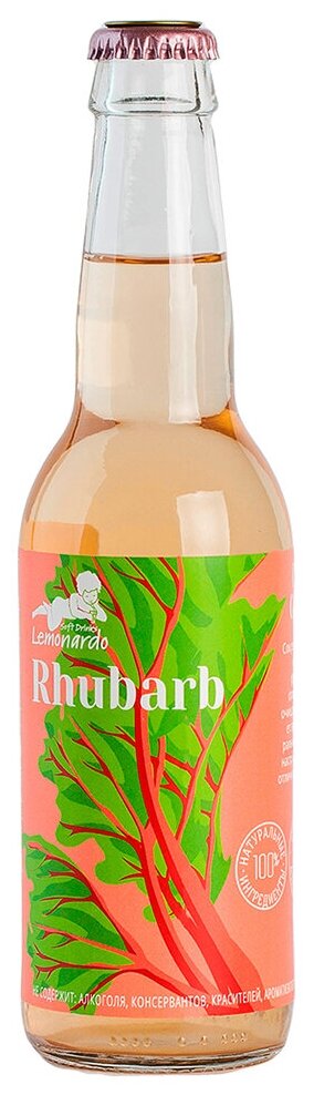 Натуральный лимонад из ревеня без сахара / Lemonardo Rhubarb, 330мл. - фотография № 6