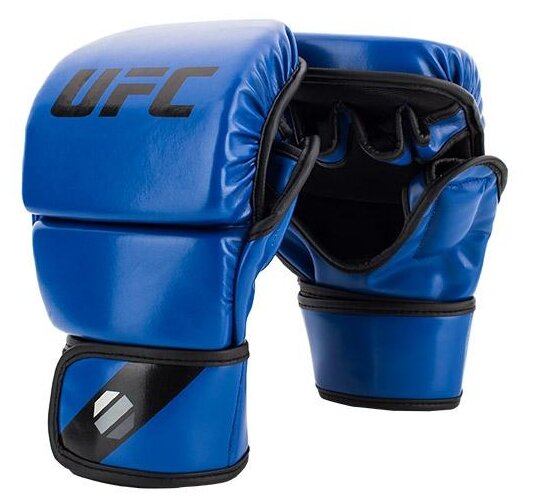 UFC Перчатки MMA для спарринга 8 унций синие (S/M)