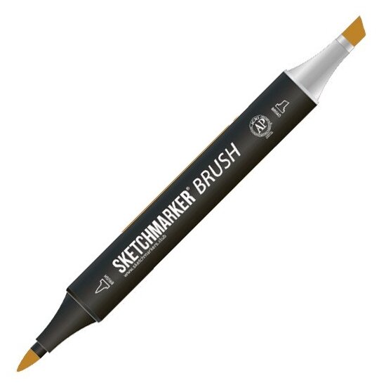 Маркер Sketchmarker Brush двухсторонний на спирт.основе цв.Y21 Бамбук