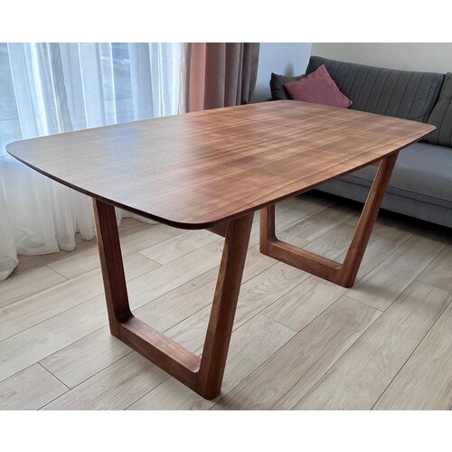 Стол кухонный современный из массива дуба, дизайнерский стол подойдет для гостиной, кабинета Elegance 150х80х75