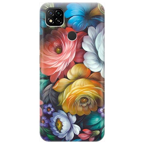 фото Re:pa чехол - накладка artcolor для xiaomi redmi 9c с принтом "цветочная роспись"