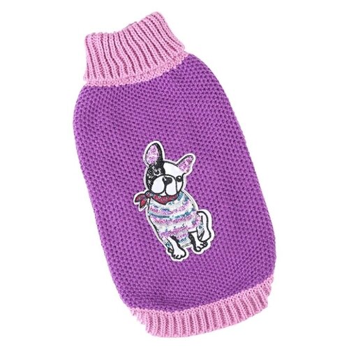 фото For my dogs свитер для собак мой друг фиолетовый fw662-2018 v (16-18) formydogs
