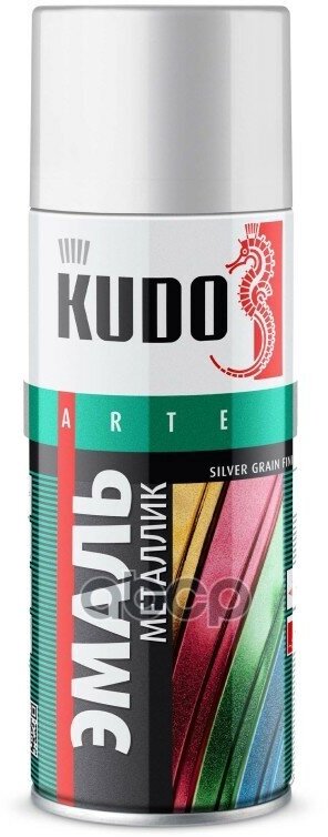 Эмаль Универсальная Металлик Silver Grain Finish 520 Мл Kudo Ku-1059 Kudo арт. KU-1059