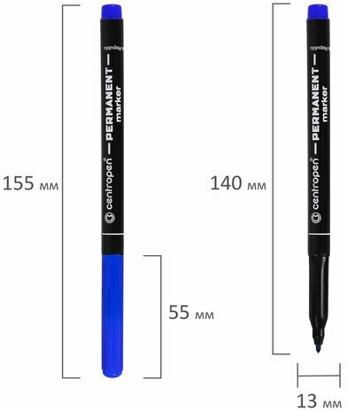Маркер перманентный Centropen 2536/1З 1 мм зеленый - фото №8