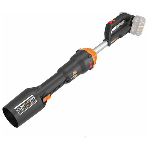 Воздуходувка WORX WG585E 40V 266км /ч бесщеточная аккумуляторная / без аккумулятора воздуходувка аккумуляторная worx wg585e 9