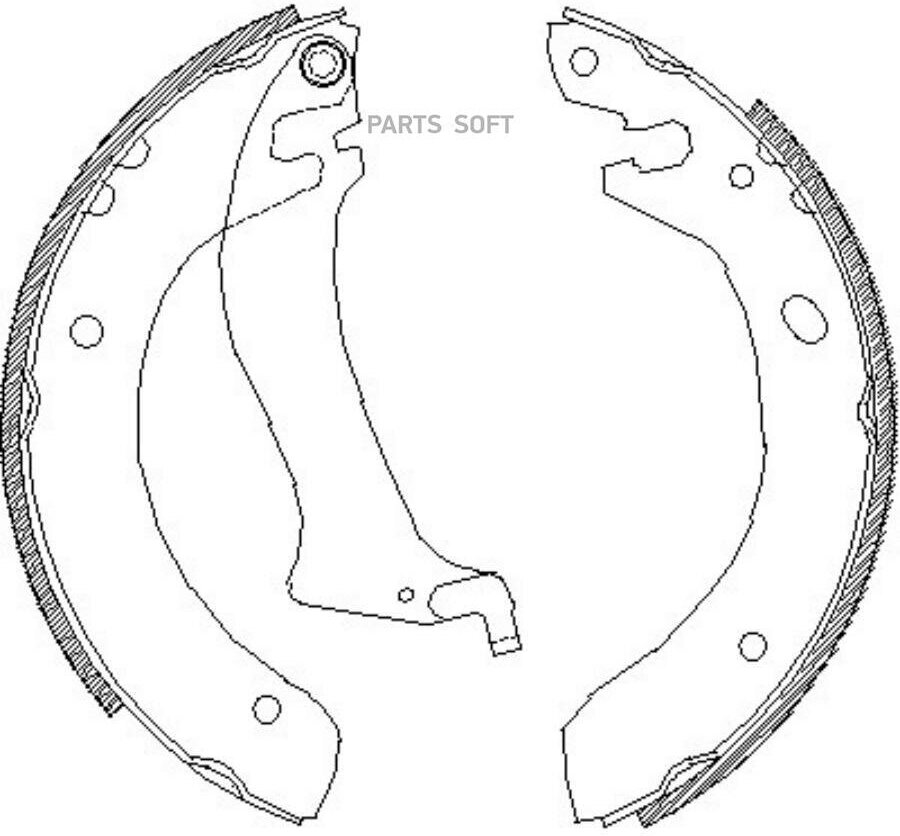 REMSA 404700 4047.00_=634SBS=FSB556 ! колодки барабанные\ Land Rover Freelander 1.8i/2.0Di 98>