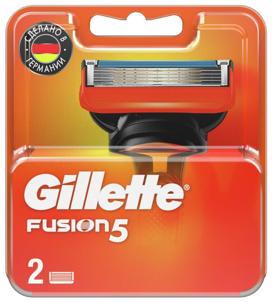 Сменные кассеты для бритья Gillette Fusion5, 2 шт