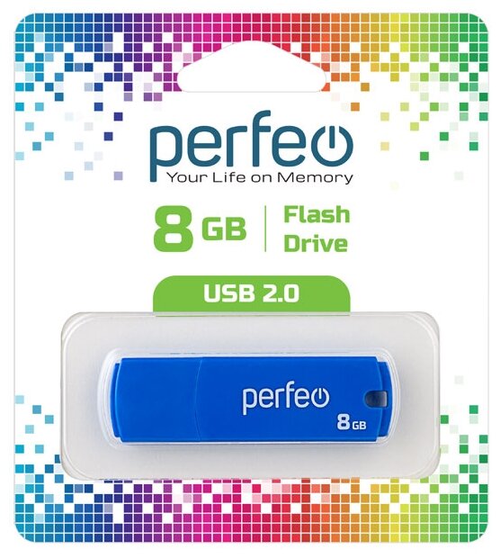 USB флешка Perfeo USB 8GB C05 синяя