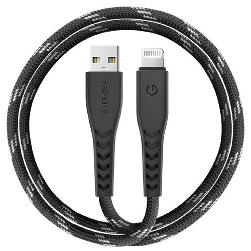 Кабель EnergEA NyloFlex USB-A/Lightning MFi C89 (3 метра), черный кабель energea bazic gocharge usb a to lightning mfi c89 1 2 м цвет черный cbl gcal blk120