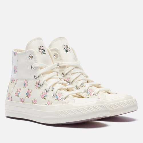 Женские кеды Converse Chuck 70 Patchwork Floral бежевый, Размер 39.5 EU