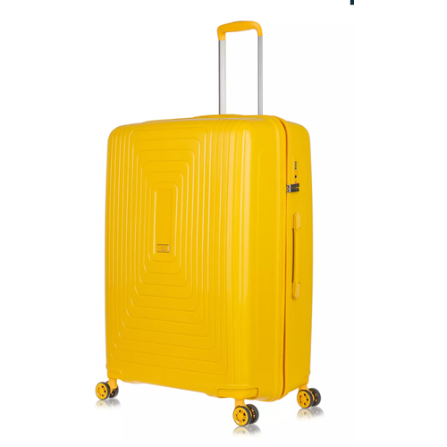 Чемодан L'case Moscow Ch0734, 136 л, размер L, желтый чемодан 136 л размер l серый