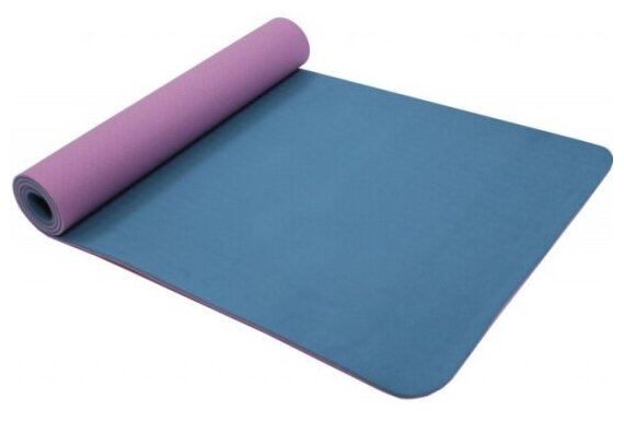 Коврик для йоги и фитнеса Bradex 183*61*0,6 TPE двухслойный фиолетовый (SF 0402)