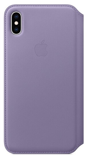 Чехол Apple Folio кожаный для iPhone XS Max, lilac