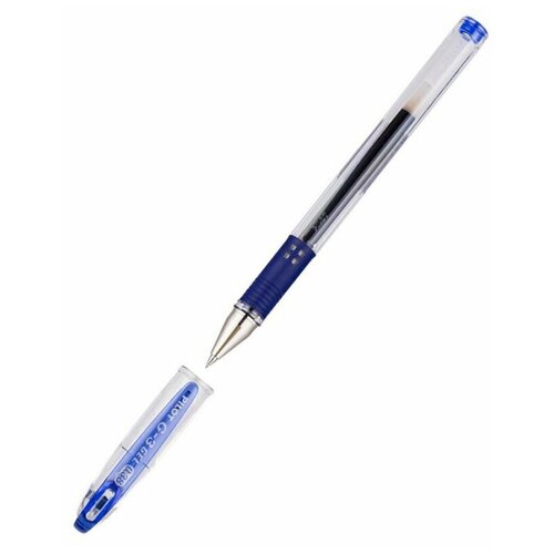 Ручка гелевая неавтоматическая PILOT BLN-G3-38 рез. манжет. син 0,2мм Япония, 12 шт.