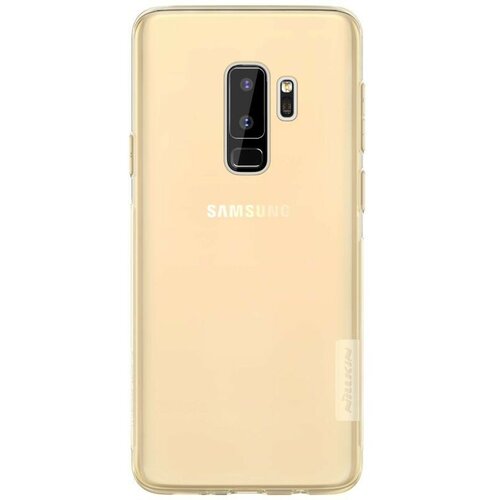 Накладка силиконовая Nillkin Nature TPU Case для Samsung Galaxy S9 Plus G965 прозрачно-золотая marvel joker man funny phone case for samsung a50 a70 s8 s9 plus s10e s7 a10 a20 s20 plus tpu case for samsung s11 plus s11 e