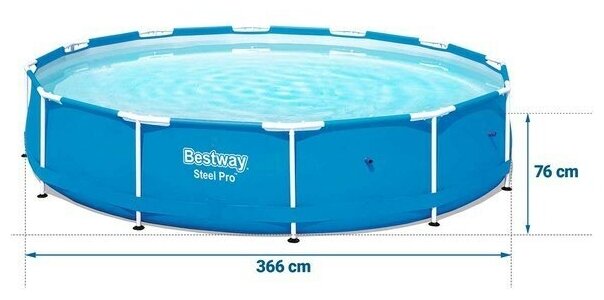 Каркасный бассейн BestWay Steel Pro 366x76 см 56706 - фотография № 16