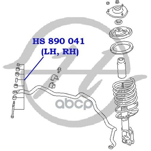 Тяга стабилизатора передней подвески Hanse hs890041