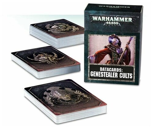 Датакарты Genestealer Cults для настольной игры Warhammer 40000 восьмой редакции - на английском языке